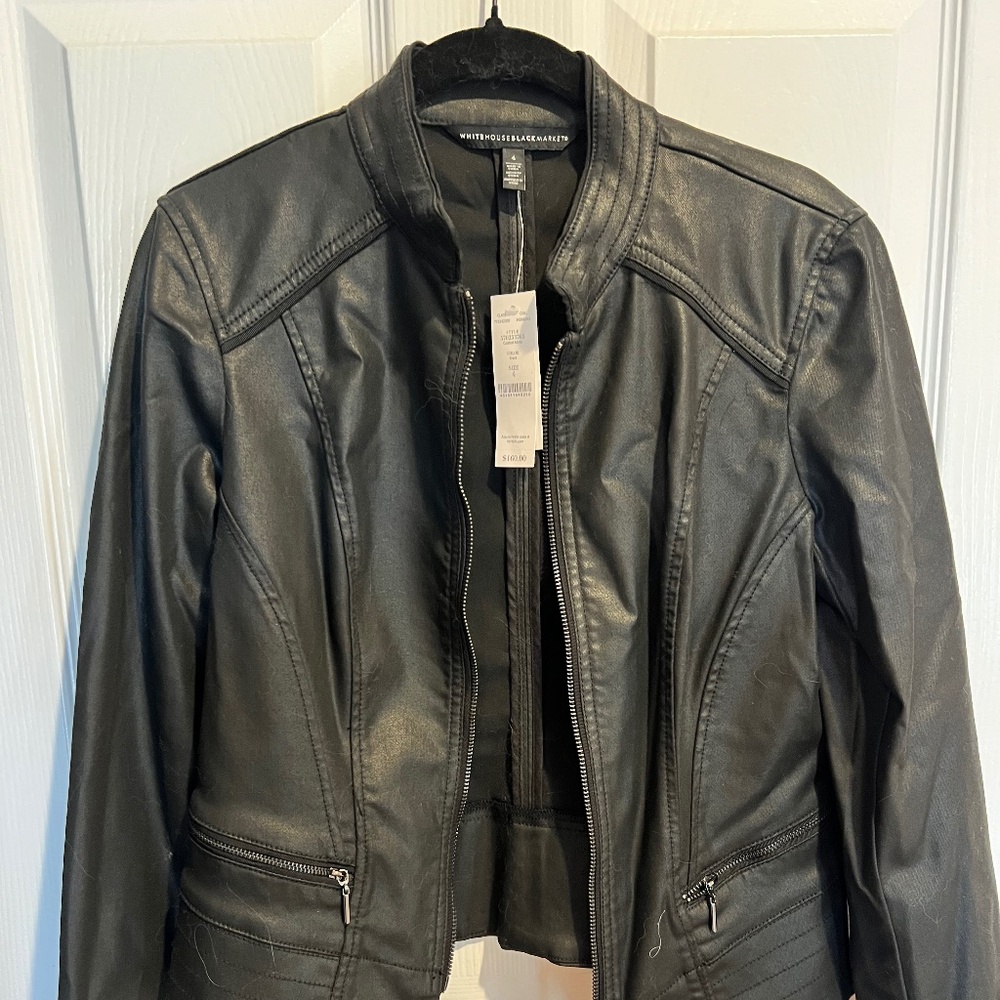 White House Black Market leather jacket